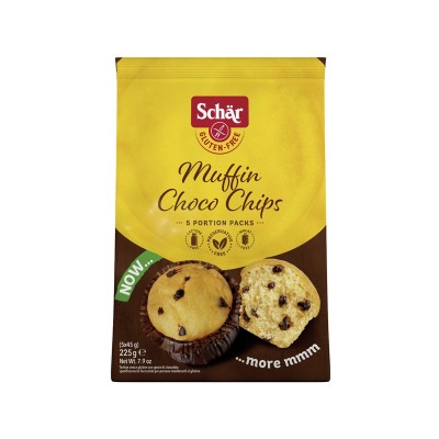muffin choco chip 225g schar