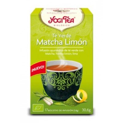 yogi tea te verde matcha limon bio 17 bolsitas
