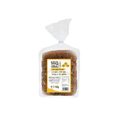 pan de molde integral con maiz curcuma y semillas de girasol con mas bio 400 g taho