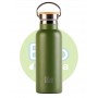 botella bbo termo con tapon bambu 500ml verde